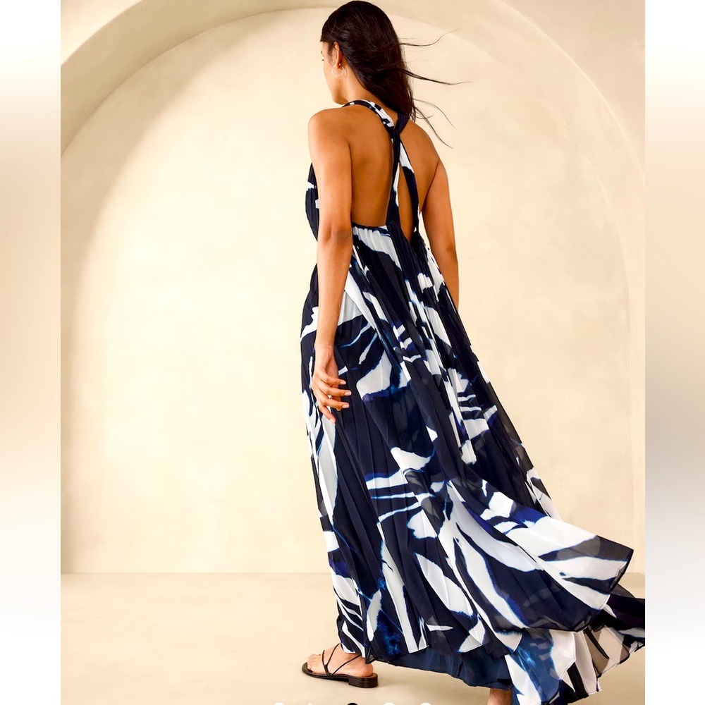 NWT BANANA REPUBLIC‎ ODETTA PLEATED MAXI DRESS